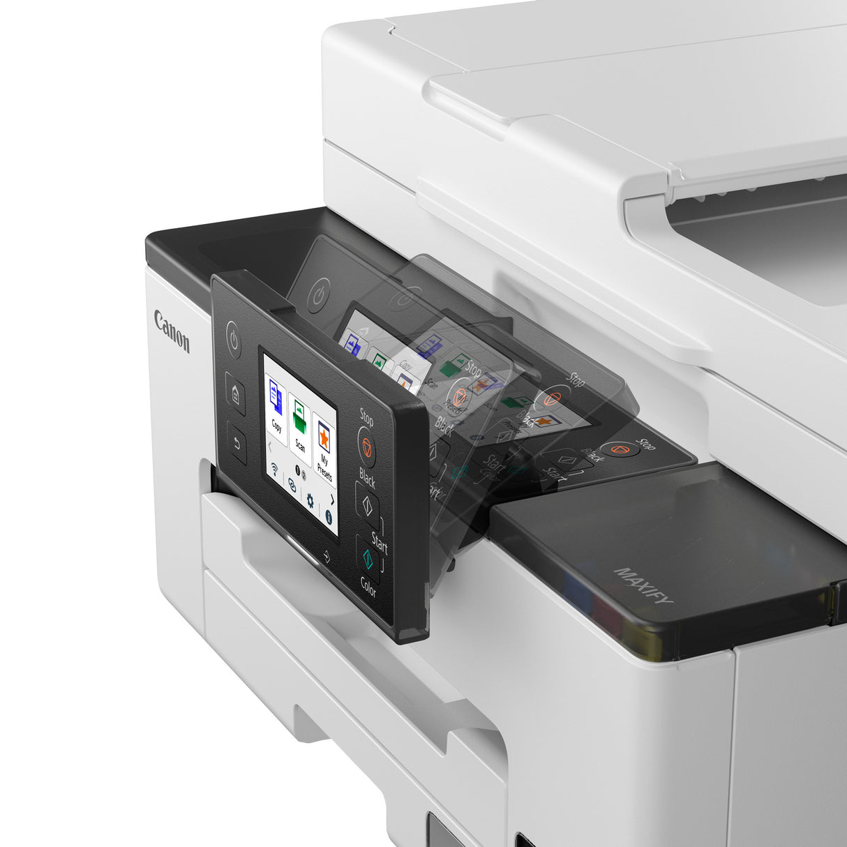 Canon maxify gx2051 all-in-one inkjetprinter met faxfunctie (wit, printen, kopiëren, scannen, faxen, wi-fi)