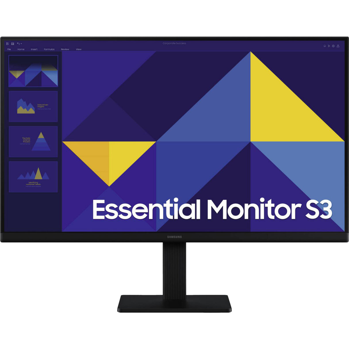 Samsung essential s3 s30gd 27 monitor (zwart, hdmi, vga)
