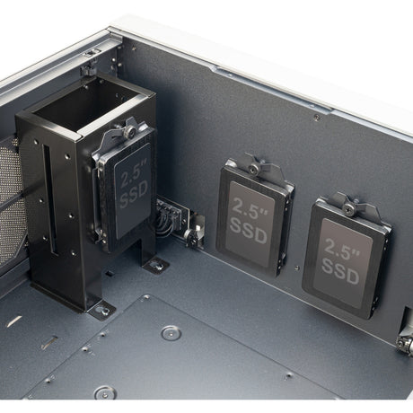 Silverstone crown 04 htpc behuizing (donkergrijs | 4x usb-a | 1x usb-c)