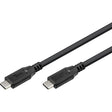 Goobay usb-c 4.0 > usb-c kabel (zwart, 1 meter)