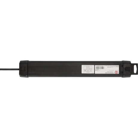 Brennenstuhl premium-line stekkerdoos 6-voudig met usb c pd 30w en usb a 18w stekkerdoos (zwart, 1x usb-a, 1x usb-c)