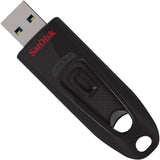 Sandisk ultra 64 gb usb-stick (zwart rood, sdcz48-064g-u46)