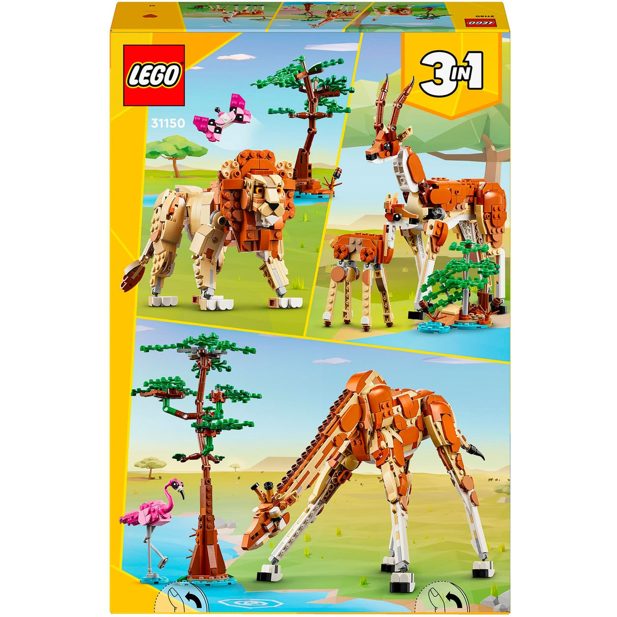 Lego creator 3in1 safaridieren - 31150