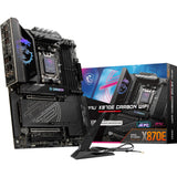 Msi mpg x870e carbon wifi socket am5 moederbord (raid, 5gb-lan, 2,5gb-lan, wi-fi 7, bt, sound, atx)