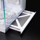 Chieftec visio midi tower behuizing (wit | 2x usb-a | 1x usb-c | rgb | tempered glass)