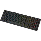 Ducky one x wireless rgb mechanisch toetsenbord (zwart, us lay-out (qwerty), inductive, 100%, hot-swappable, pbt, 2.4 ghz | bluetooth | usb-c)