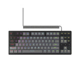 Lorgar azar 514tkl rgb mechanisch gaming toetsenbord (zwart, us lay-out (qwerty), logar dream, 80% (tkl), rgb)