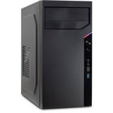 Inter-tech it-6505 reto mini tower behuizing (zwart | 2x usb-a)