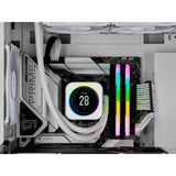 Corsair vengeance rgb 32 gb ddr5-6400 (2x 16 gb) werkgeheugen (wit, cmh32gx5m2b6400c36w, xmp 3.0)