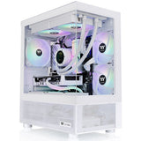 Thermaltake view 170 tg argb mini tower behuizing (wit | 2x usb-a | rgb | tempered glass)