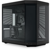 Hyte y70 touch infinite midi tower behuizing (zwart | 2x usb-a | 1x usb-c | tempered glass)