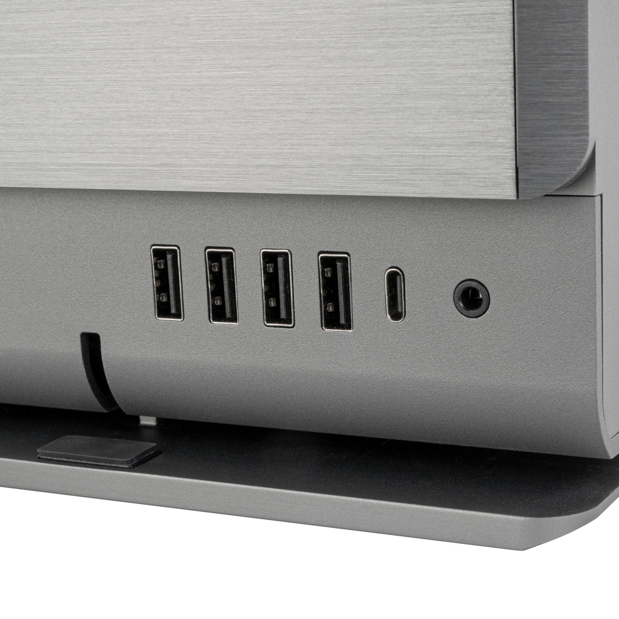 Silverstone crown 04 htpc behuizing (donkergrijs | 4x usb-a | 1x usb-c)