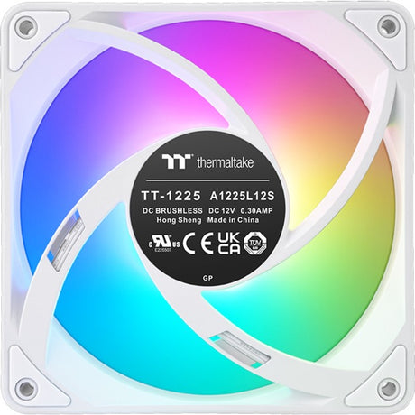Thermaltake ct120 ex reverse argb sync pc cooling fan snow (3-fan pack) case fans (wit, 3 stuks, 120 x 120 x 25 mm, pwm)