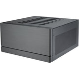 Silverstone crown 04 htpc behuizing (donkergrijs | 4x usb-a | 1x usb-c)