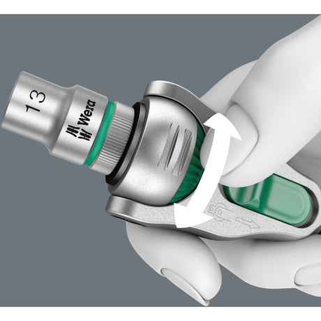 Wera 8000 a sb zyklop speed ratel met 1 4 -aandrijving (05073260001)