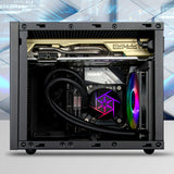 Silverstone vida 120 slim waterkoeling (zwart)