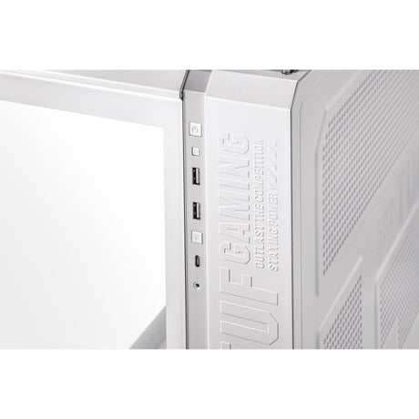 Asus tuf gaming gt502 plus midi tower behuizing (wit | 2x usb-a | 1x usb-c | tempered glass)
