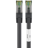 Goobay patchkabel cat.8.1 s ftp (zwart, 0,5 meter)