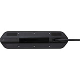 Brennenstuhl ®estilo hoekaansluitdoosstrook met usb laadfunctie 4-weg 2x b eschermend contactdoos 2x euro zilver zwart