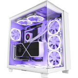 Nzxt h9 elite midi tower behuizing (wit | 2x usb-a | 1x usb-c | rgb | tempered glass)