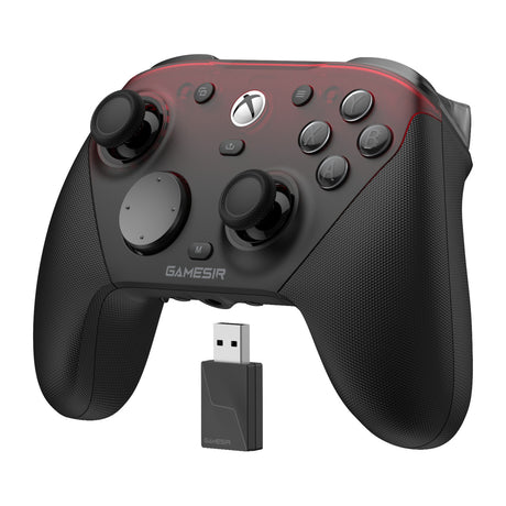 Gamesir g7 pro tri-mode - shadow ember gamepad (zwart donkerrood, xbox series x|s, xbox one, pc, android, steam)