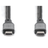 Digitus usb-c 4 gen2- usb-c-verbindingskabel (zwart grijs, 3 meter)