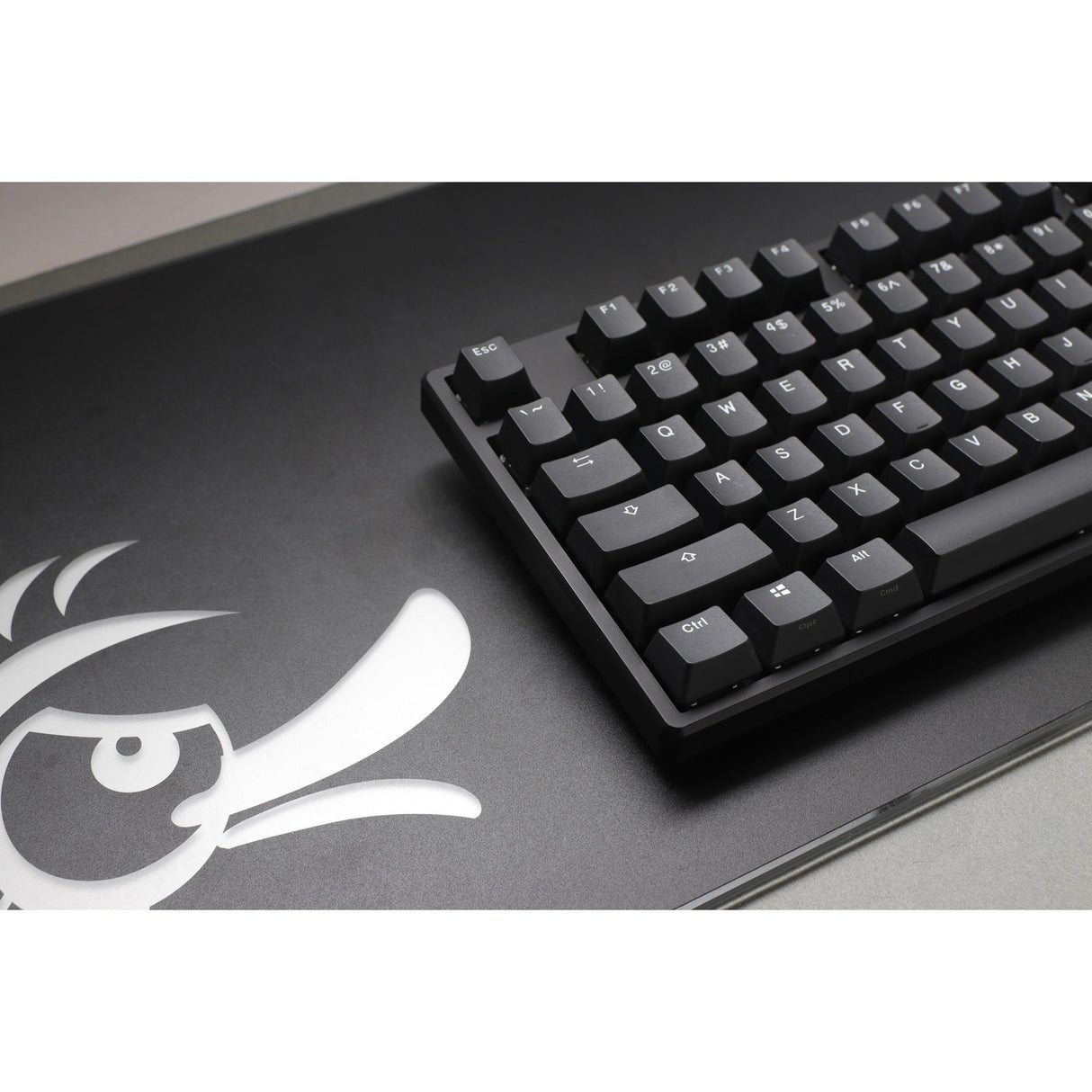 Ducky origin phantom black, toetsenbord (zwart, us lay-out, cherry mx red, hot swap, pbt double-shot keycaps)