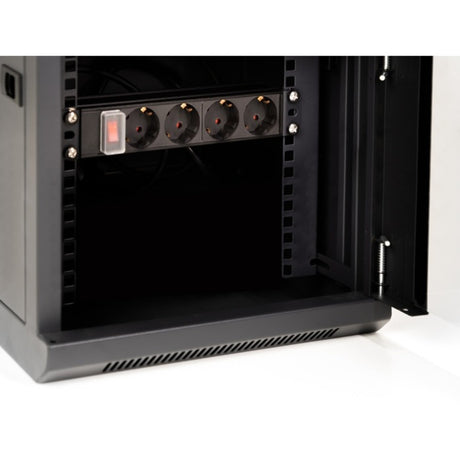 Delock 10″-netwerkkast met glazen deur server rack (zwart, 6u)