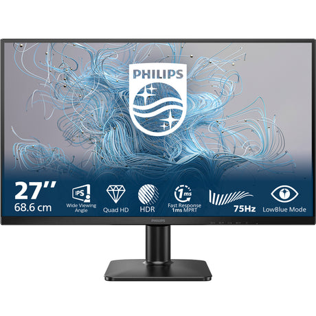 Philips 27e2n1500l 27 monitor (zwart, hdmi, displayport)