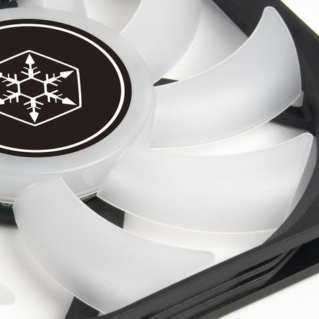 Silverstone air slimmer 120 argb case fan (zwart, 120 x 120 x 15 mm, pwm)