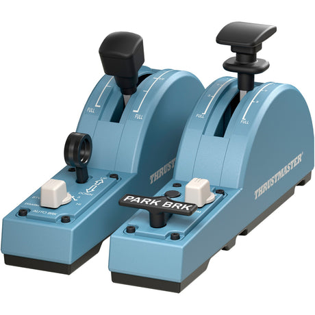 Thrustmaster tca quadrant add-on airbus edition gaming gasregelaar (blauwgrijs zwart, pc)