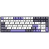Iqunix f97 lavandin wireless mechanical keyboard (lavendel, us lay-out (qwerty), cherry mx silent red, 96%, rgb leds, hot-swappable, pbt, 2.4ghz | bluetooth 5.1 | usb-c)