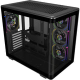 Cooler master elite 600 argb midi tower behuizing (zwart | 2x usb-a | 1x usb-c | rgb | tempered glass)