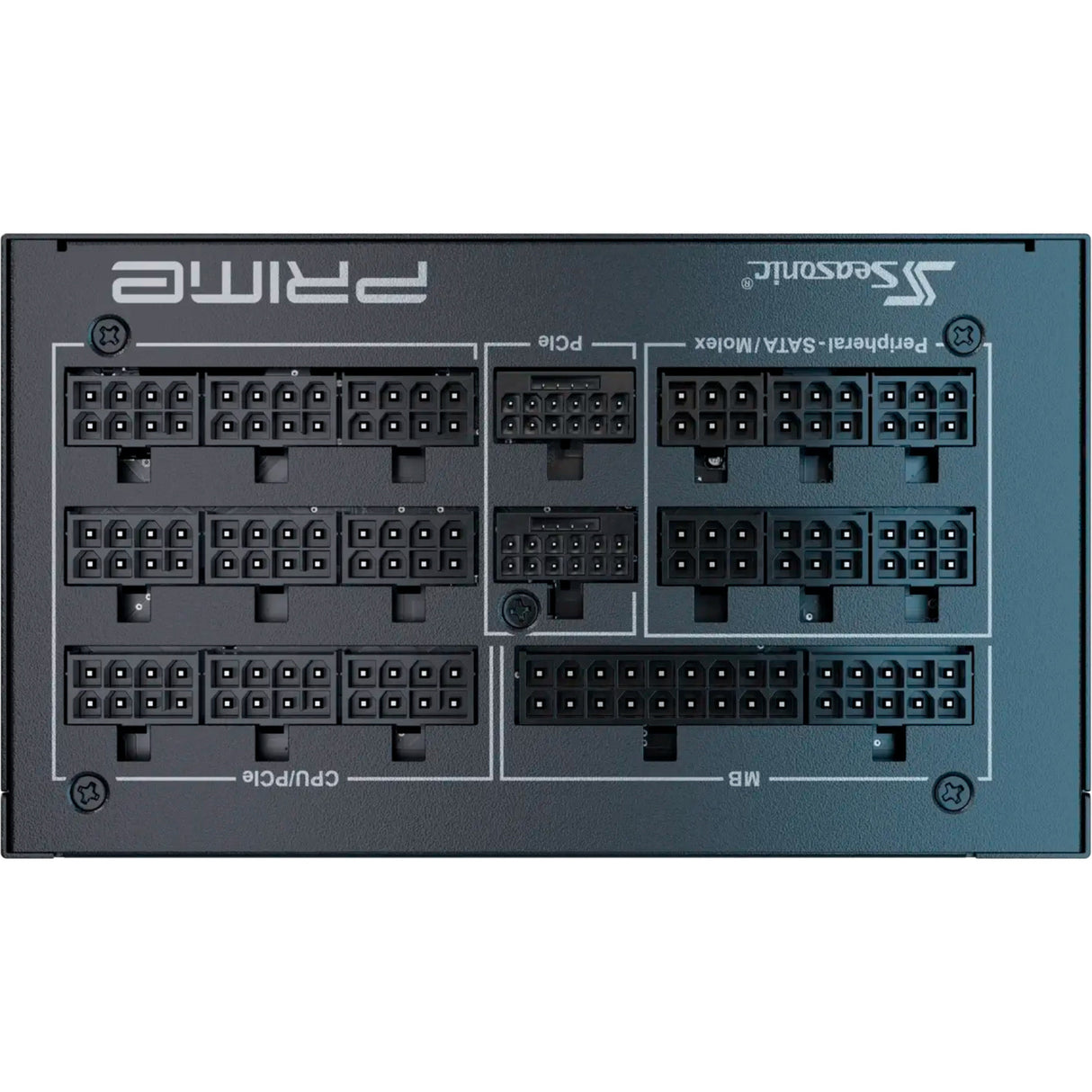 Seasonic prime tx-1600 modulaire 1600 watt voeding (zwart, 2x 12v-2x6, 6x pcie)