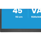 Iiyama prolite xcb4594dqsu-b1 44.5 curved ultrawide monitor (zwart (mat), hdmi, displayport, usb, audio)