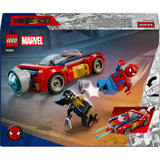 Lego marvel super heroes - spider-man auto vs. venomized wolverine constructiespeelgoed (76336)