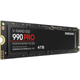 Samsung 990 pro 4 tb ssd (mz-v9p4t0bw, pcie gen 4.0 x4, nvme 2.0)