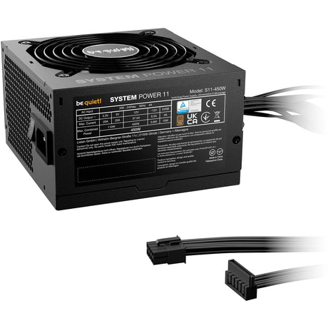 Be quiet! system power 11 450 watt voeding (zwart, 2x pcie)