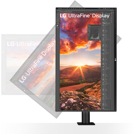 Lg ergo ips monitor met usb type-c 31.5 4k uhd (zwart, 2x hdmi, 1x displayport)