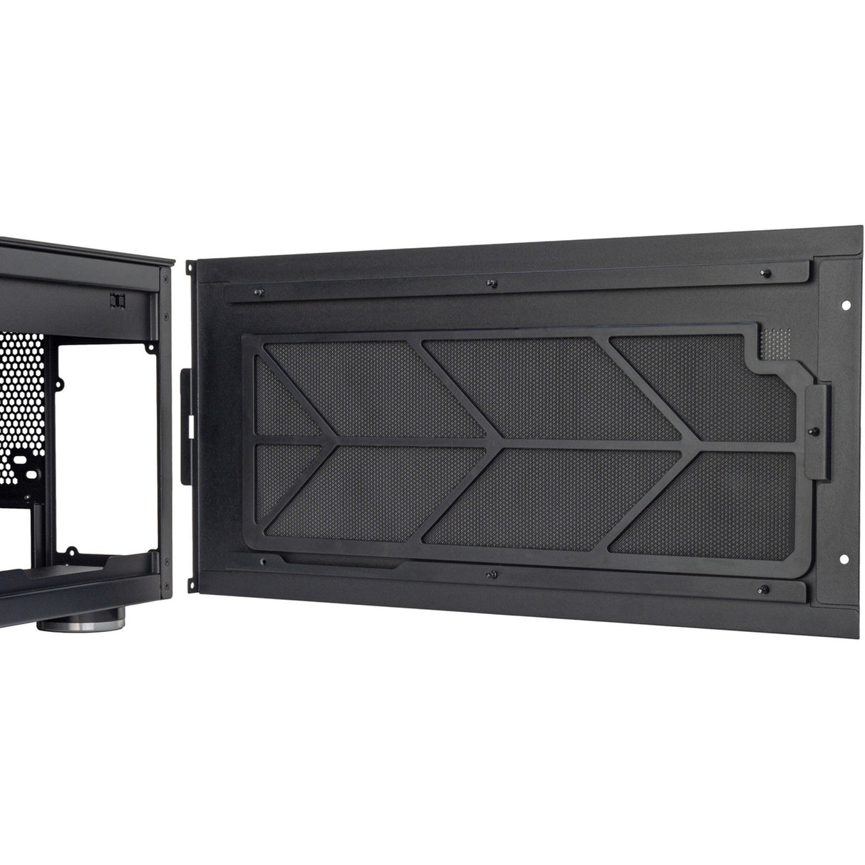 Silverstone crown 04 htpc behuizing (donkergrijs | 4x usb-a | 1x usb-c)