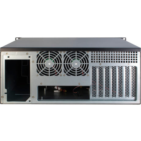 Inter-tech 4u-4098-s rack behuizing (zwart | 2x usb-a)