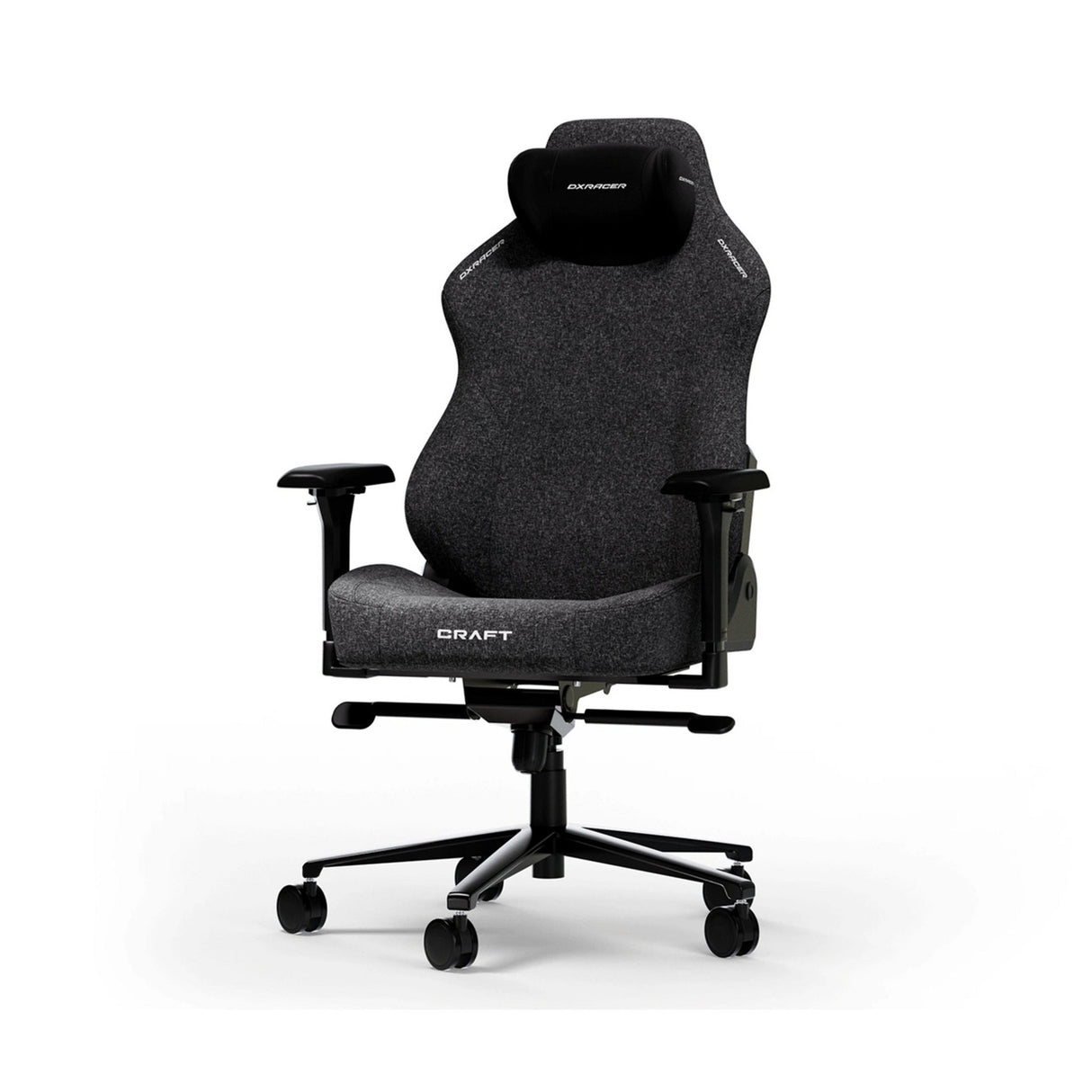 Dxracer craft xl black fabric gamestoel (zwart)