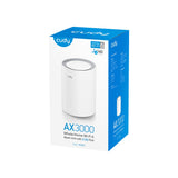 Cudy ax3000 2.5g mesh wi-fi 6 system (1-pack) mesh router (wit)