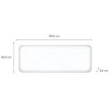 Mill steel wifi paneelverwarming pa1300wifi4, 1300 watt convector (wit, wifi 2,4 ghz (wifi 6), bluetooth 5.2, zigbee 3.0 + app)