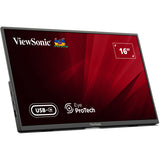 Viewsonic va1650 lichtgewicht draagbare monitor 16 (zwart, 1x hdmi, usb-c)