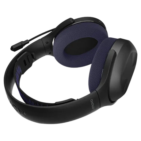 Lenovo legion h410 draadloze gamingheadset over-ear gaming headset (zwart paars, bluetooth, 2,4 ghz, playstation 4, playstation 5, nintendo switch, pc)