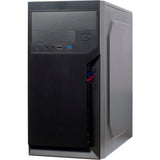 Inter-tech it-6502 romea mini tower behuizing (zwart | 2x usb-a)