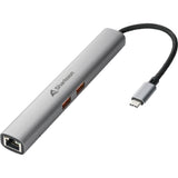 Sharkoon officepal combo adapter dockingstation (grijs)