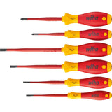 Wiha schroevendraaierset softfinish electric slimfix (rood geel, 6-delig)