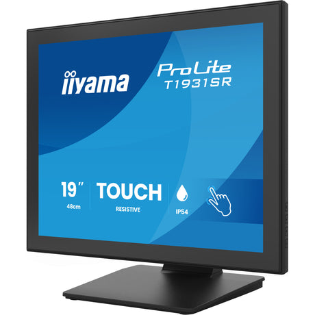 Iiyama prolite t1931sr-b2s 19 touchscreen monitor (zwart, vga, hdmi, displayport, audio, touchscreen)